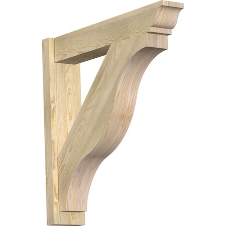 Ekena Millwork Funston Rough Sawn Traditional Outlooker, Douglas Fir, 6"W x 30"D x 30"H OUT06X30X30FST01RDF